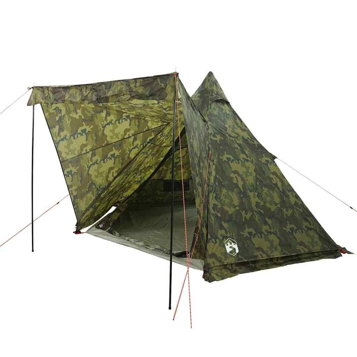 VIDAXL Tente familiale tipi 6 personnes camouflage impermeable