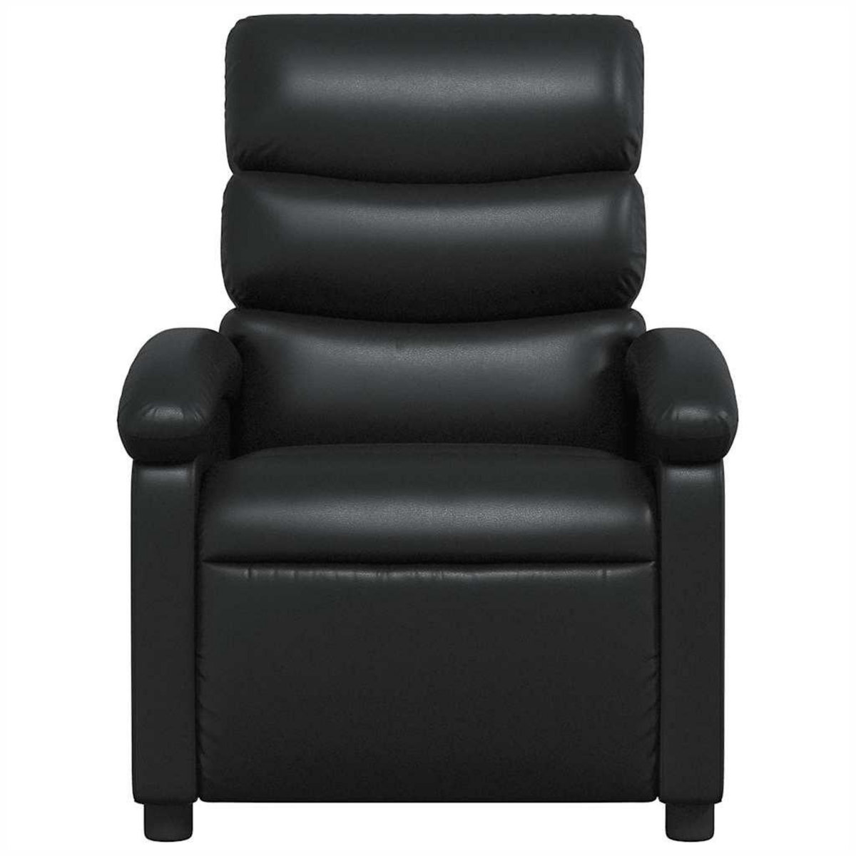 VIDAXL Fauteuil de massage inclinable Noir Similicuir