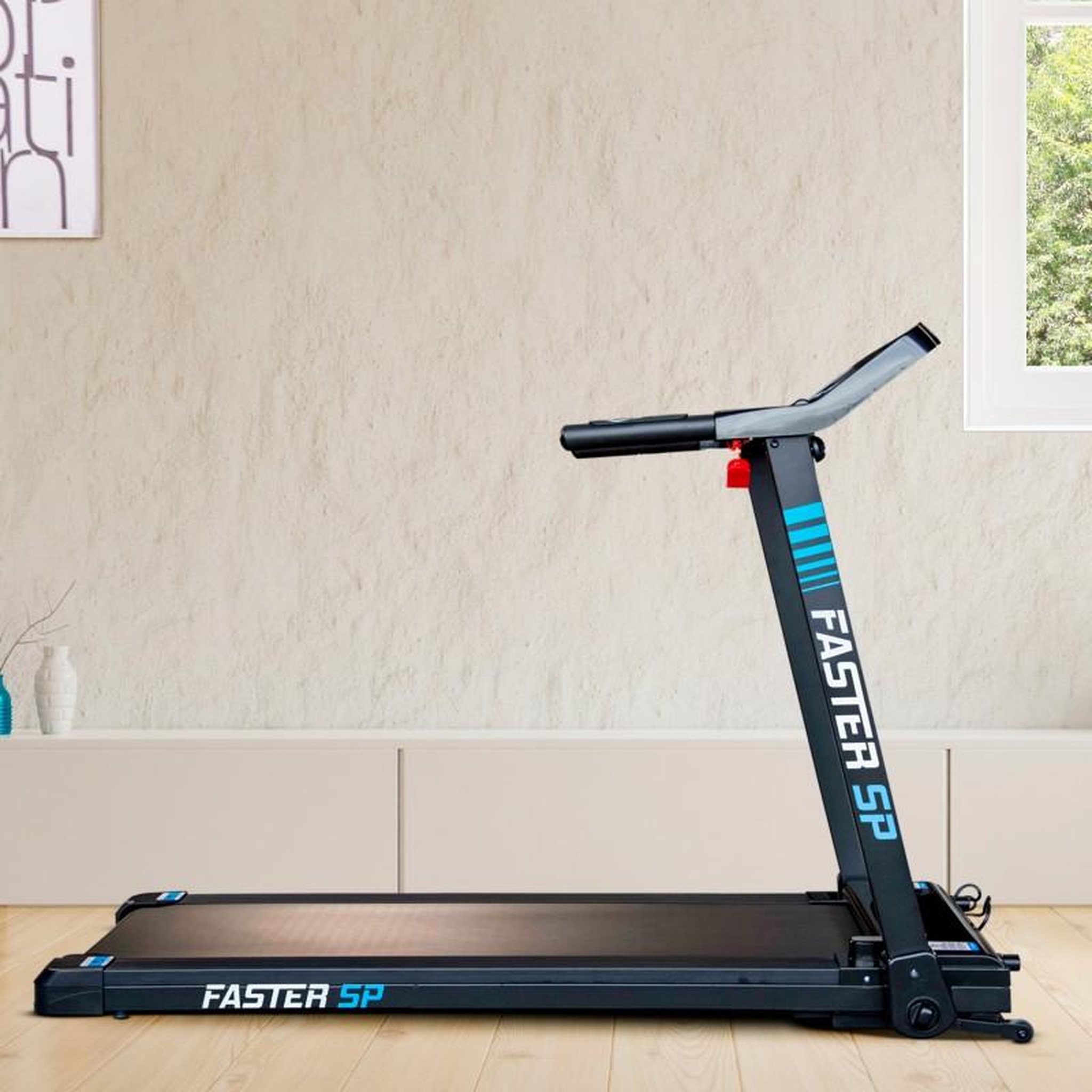 Voir la diapositive 2 : SPARRAW Tapis de Course Pliable Compact Faster SP - 10km/h - 1,5CV - 12 Programmes - Capteurs Cardiaque, Ecran LCD