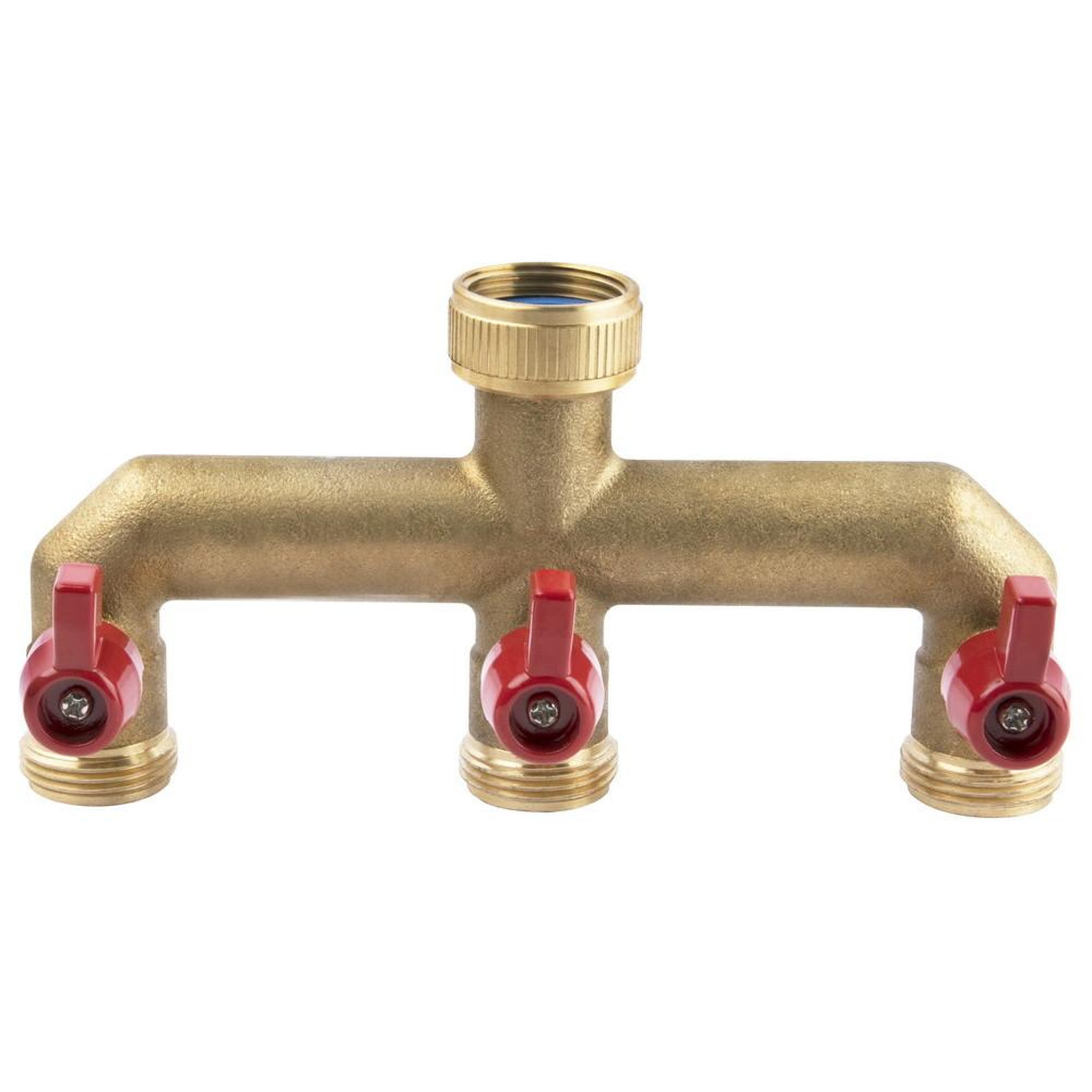 CENTRALE BRICO Nez sélecteur 3 voies laiton F20x27 - 3 sorties M20x27