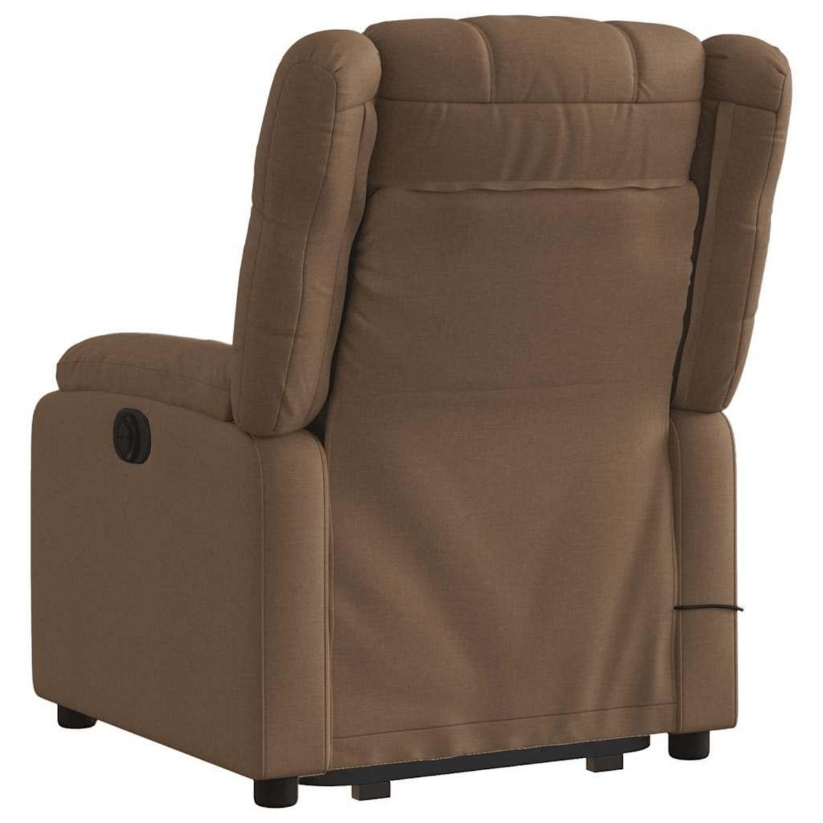 VIDAXL Fauteuil inclinable de massage electrique Marron Tissu
