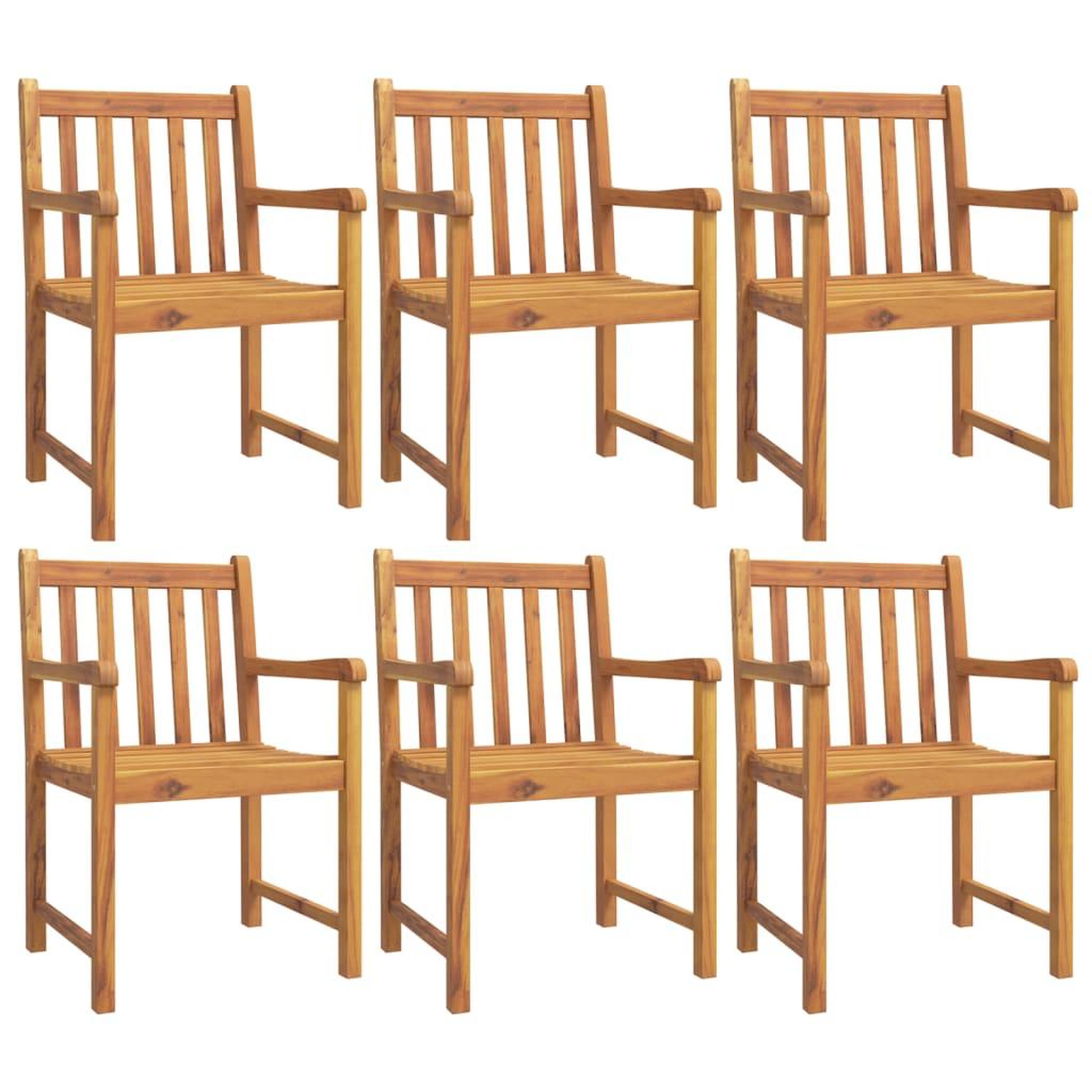 Voir la diapositive 3 : VIDAXL Ensemble a manger de jardin 7 pcs Bois d'acacia solide