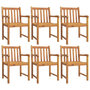 Voir la diapositive 3 : VIDAXL Ensemble a manger de jardin 7 pcs Bois d'acacia solide