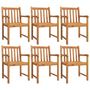 Voir la diapositive 3 : VIDAXL Ensemble a manger de jardin 7 pcs Bois d'acacia solide