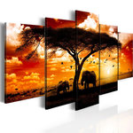 Paris Prix Tableau Imprimé  Oiseaux de la Savane. Coloris disponibles : Multicolore