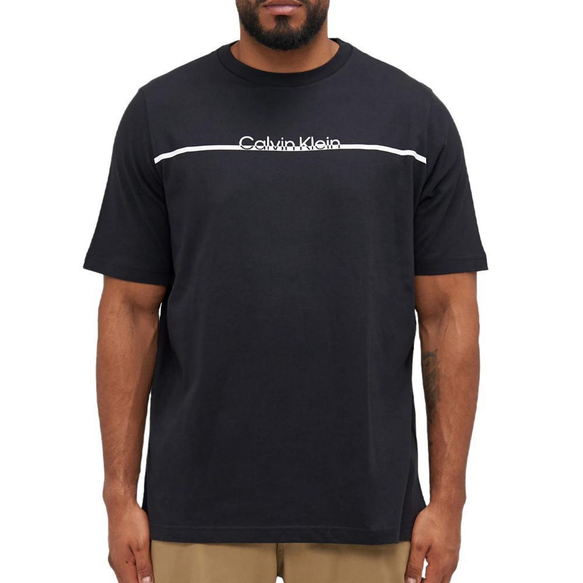 CALVIN KLEIN JEANS T-shirt Noir Homme Calvin Klein Jeans Split Line