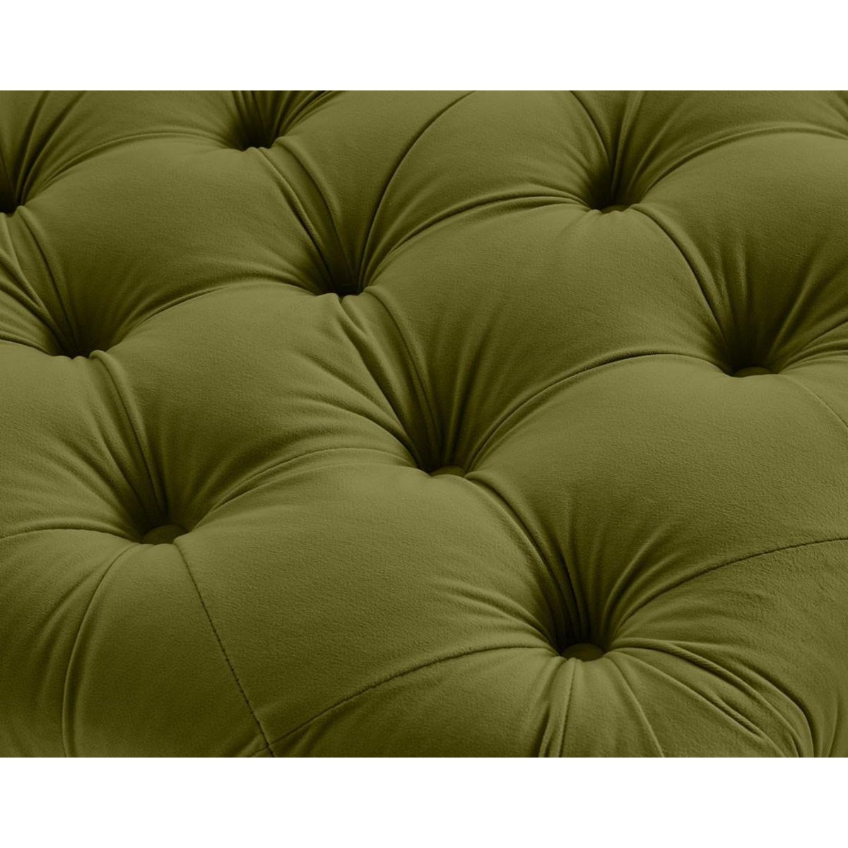 LISA DESIGN Walter - pouf chesterfield en velours - pieds bois
