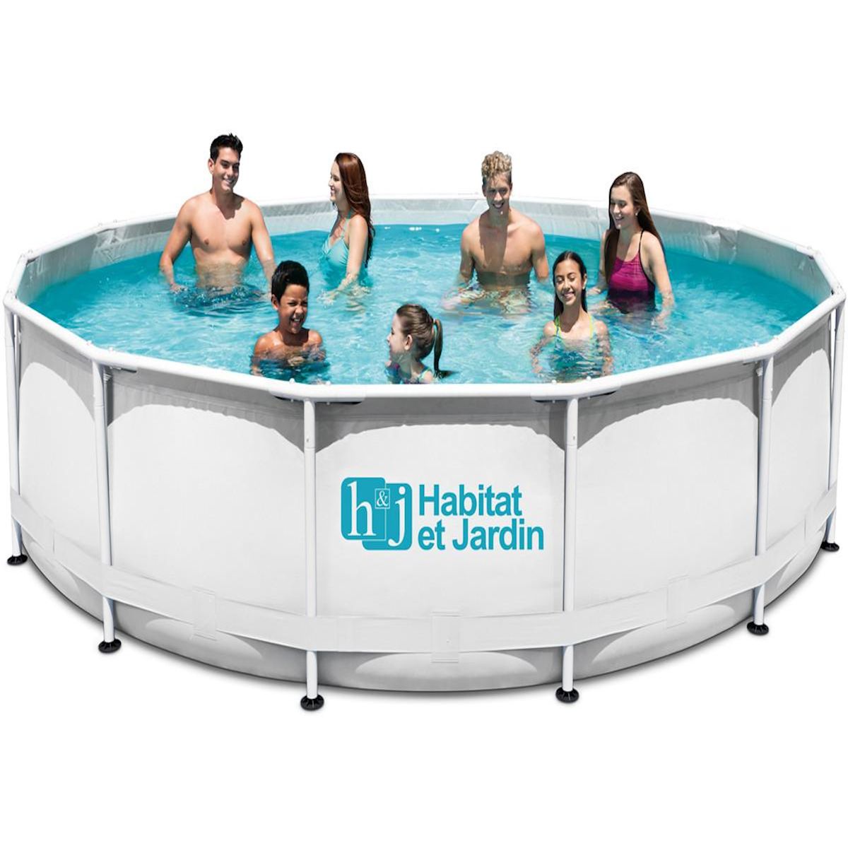 Habitat et Jardin Piscine tubulaire - Ø 5,49 x 1,32 m - Sans filtration