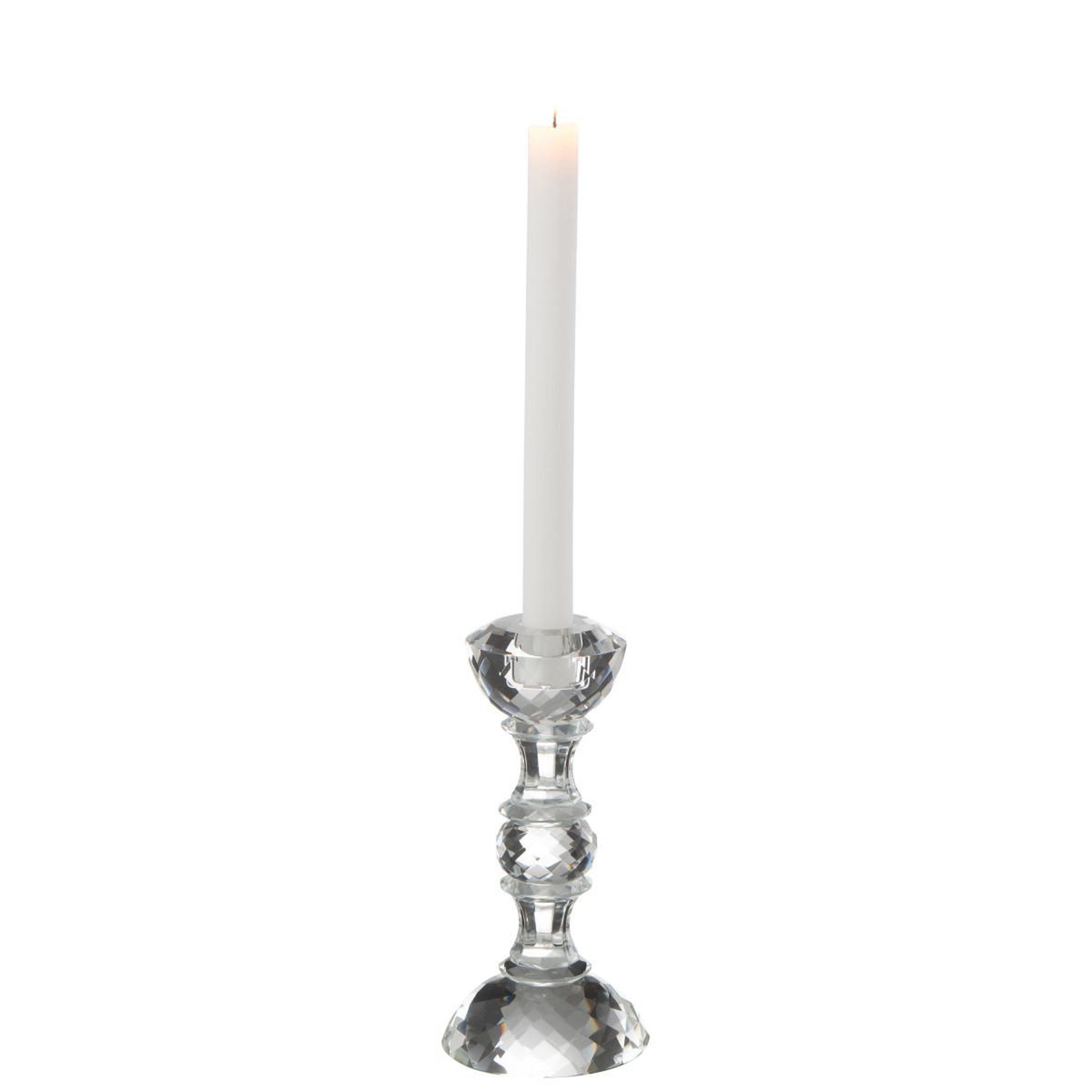 Voir la diapositive 2 : J-LINE Chandelier design en cristal  marie  19cm transparent