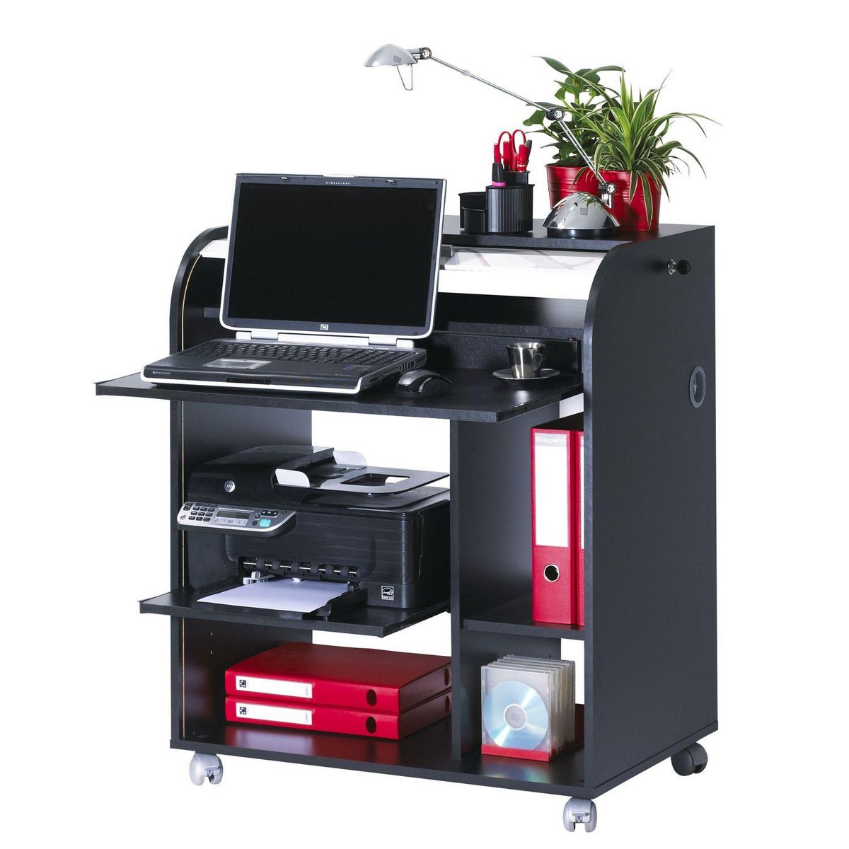 Bureau droit à roulettes L79.2cm BILLY