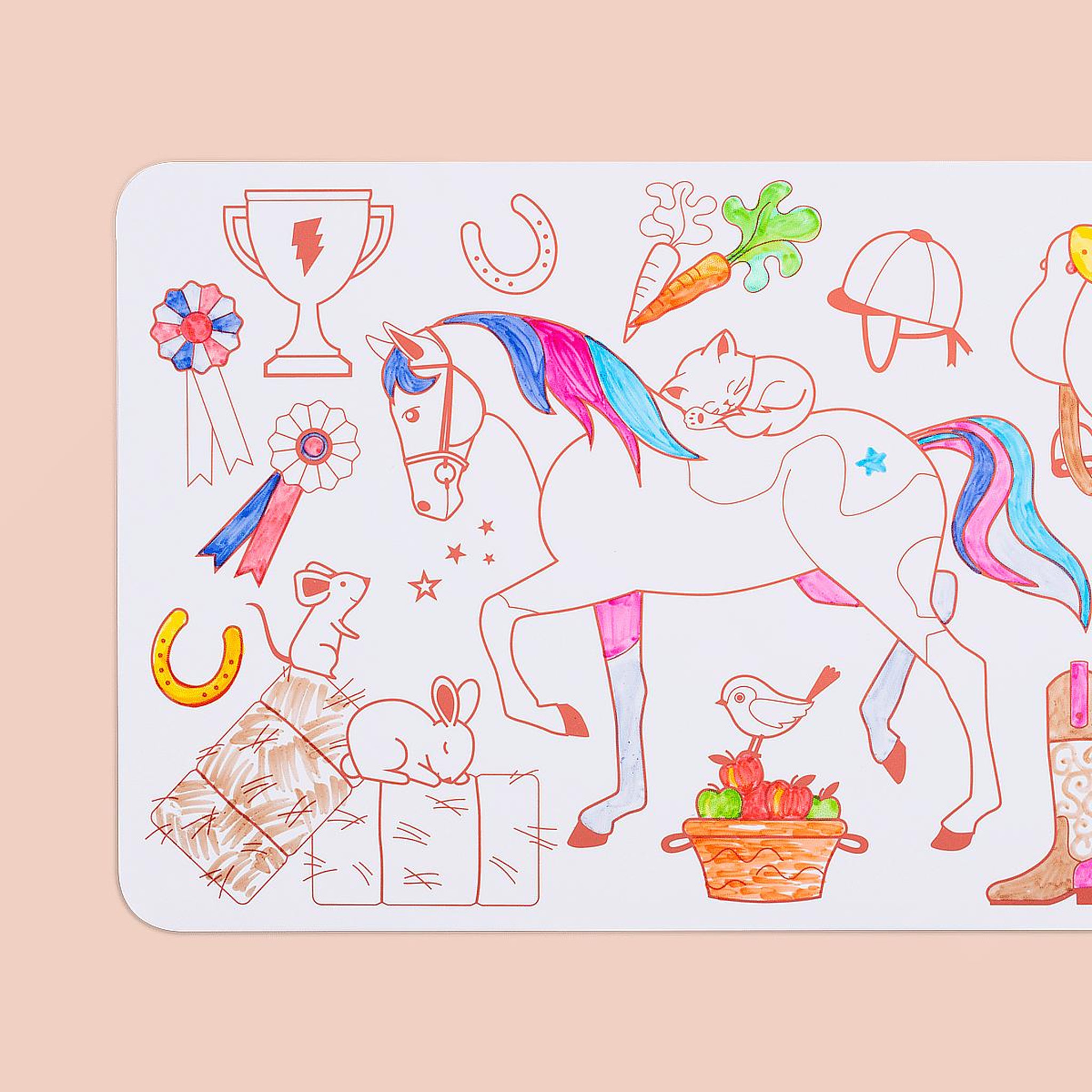 Voir la diapositive 2 : SUPER PETIT Mini playmat en silicone Pony CLub