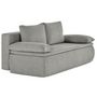 Voir la diapositive 4 : BEST MOBILIER Kurt - canapé 3 places convertible avec coffre en velours texturé