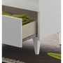Voir la diapositive 3 : VS VENTA-STOCK Commode 3 tiroirs Vera Couleur Blanc Brillant, Largeur 80 cm