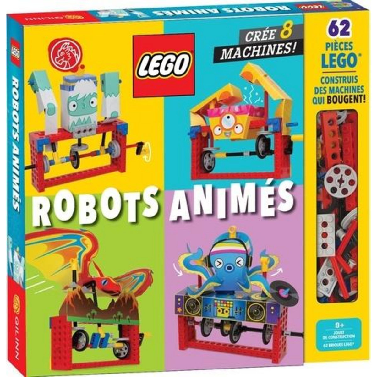 ROBOTS ANIMES. CREE 8 MACHINES ! AVEC 62 PIECES LEGO, Lego