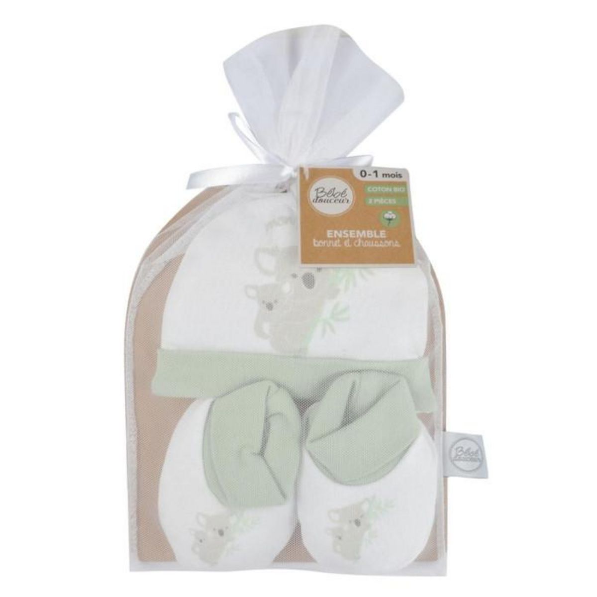 Paris Prix Coffret Naissance 2 Pièces  Koala  0 à 1 Mois Blanc
