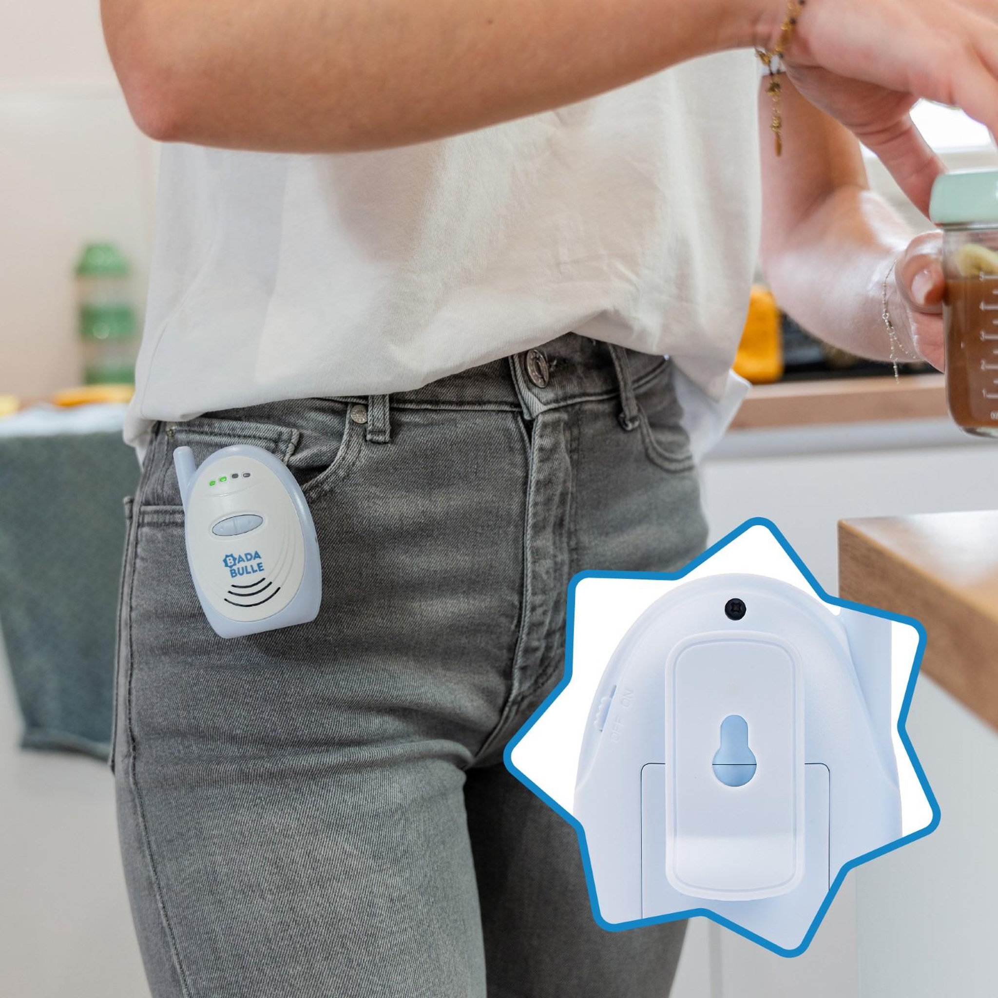 Voir la diapositive 6 : BADABULLE Babyphone Audio Badabulle - portée de 300m - simple d'utilisation