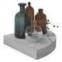 Voir la diapositive 3 : VIDAXL Etageres d'angle murales 2 pcs Gris beton 25x25x3,8 cm MDF