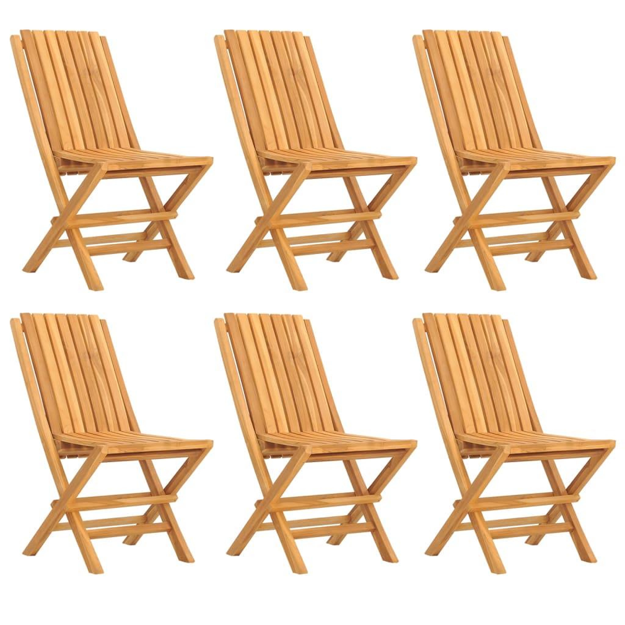 Voir la diapositive 3 : VIDAXL Ensemble a manger de jardin 7 pcs Bois de teck solide