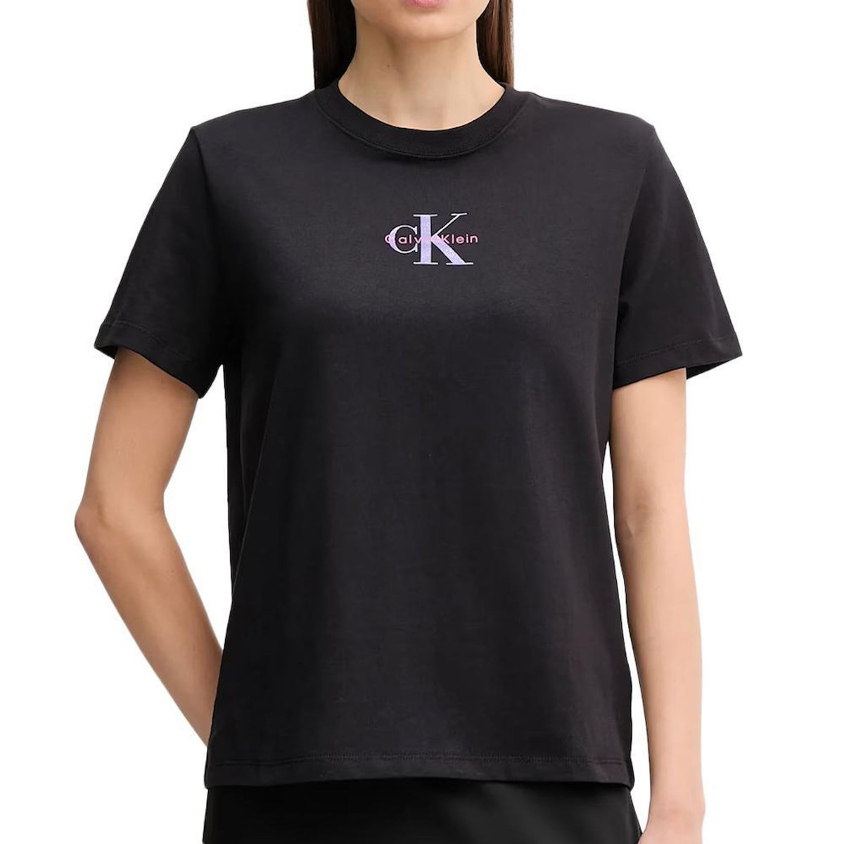 CALVIN KLEIN JEANS T-Shirt Noir Femme Calvin Klein Jeans Classic