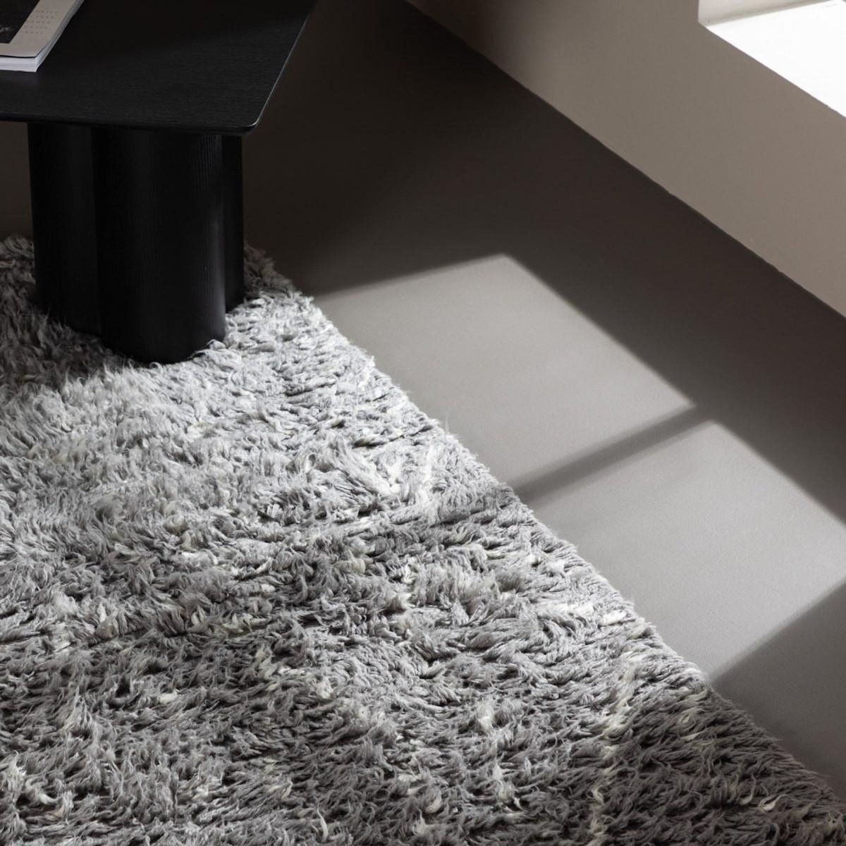 Paris Prix Tapis Rectangulaire en Laine  Leiko  160x230cm Gris