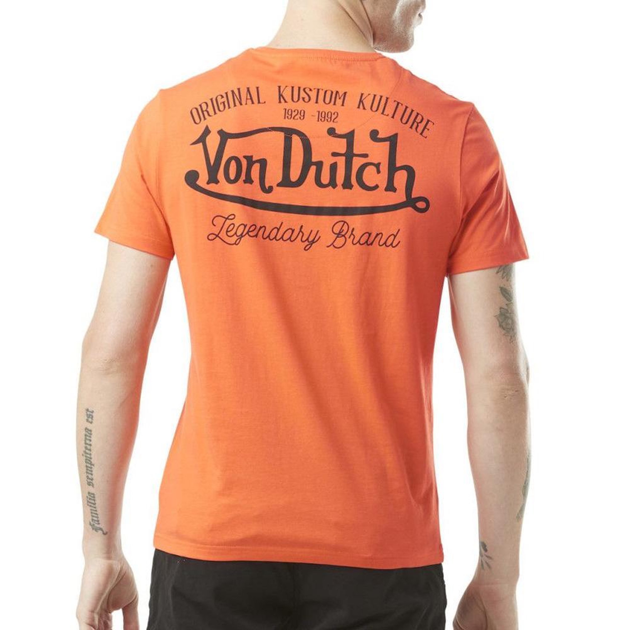 Voir la diapositive 2 : VON DUTCH T-Shirt Orange Homme Von Dutch ART