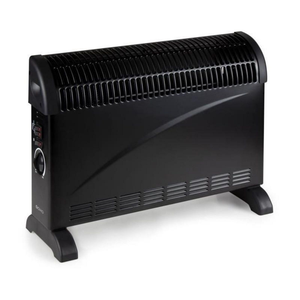 Domo Convecteur de chauffage turbo - 2000 W - DOMO - DO7350CH - 52,5 x 38,8 x 19,5 cm - Noir