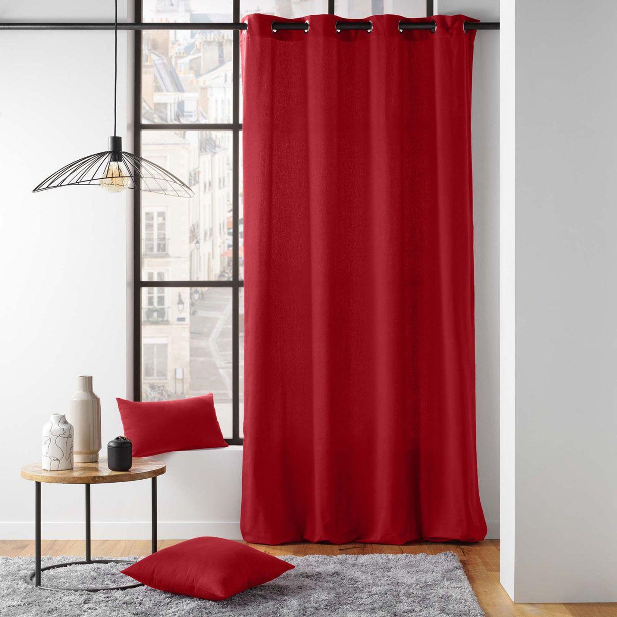 Voir la diapositive 3 : Douceur d'Intérieur Coussin déco  twily  30x50cm rouge