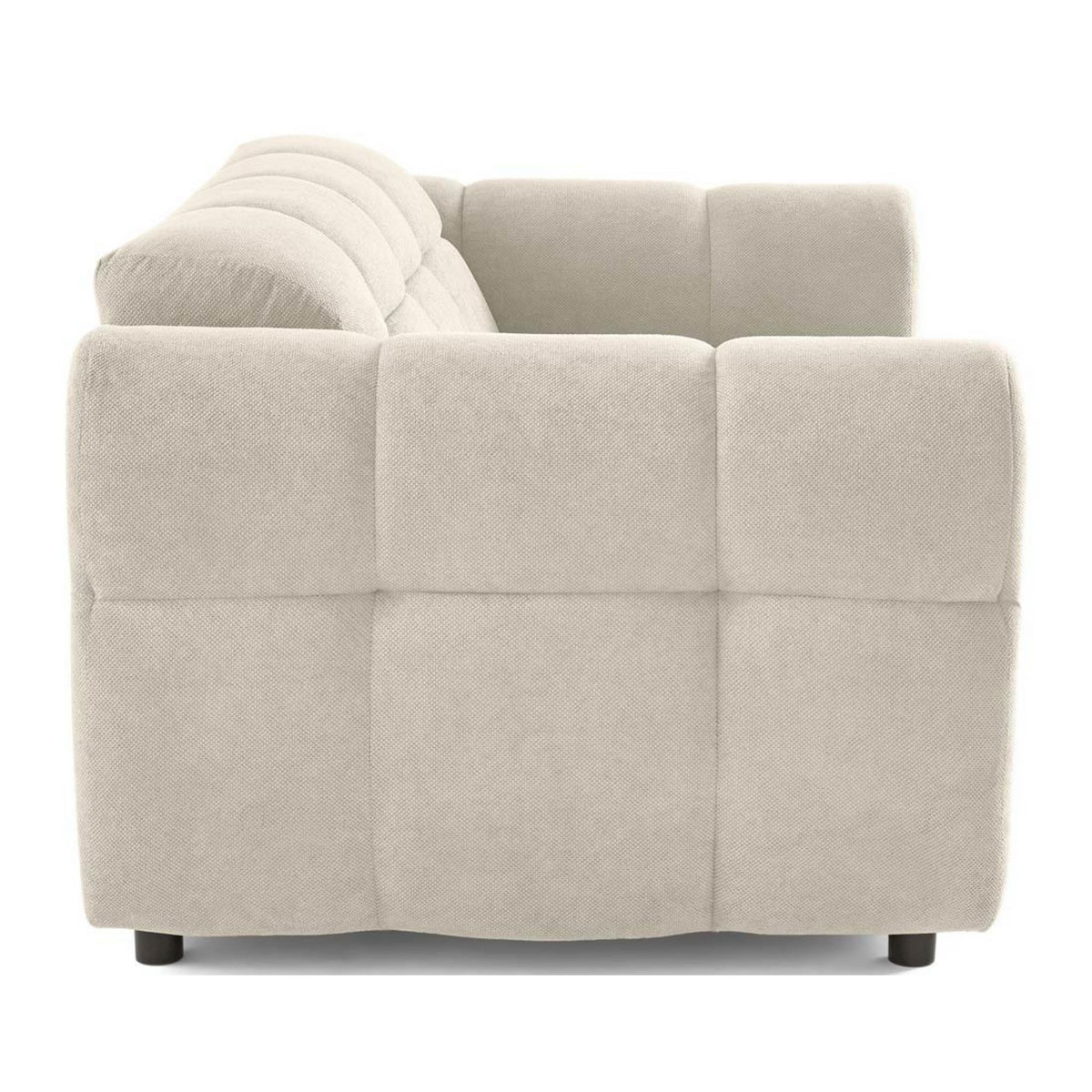 LISA DESIGN Ray - canapé droit 2 places en tissu texturé