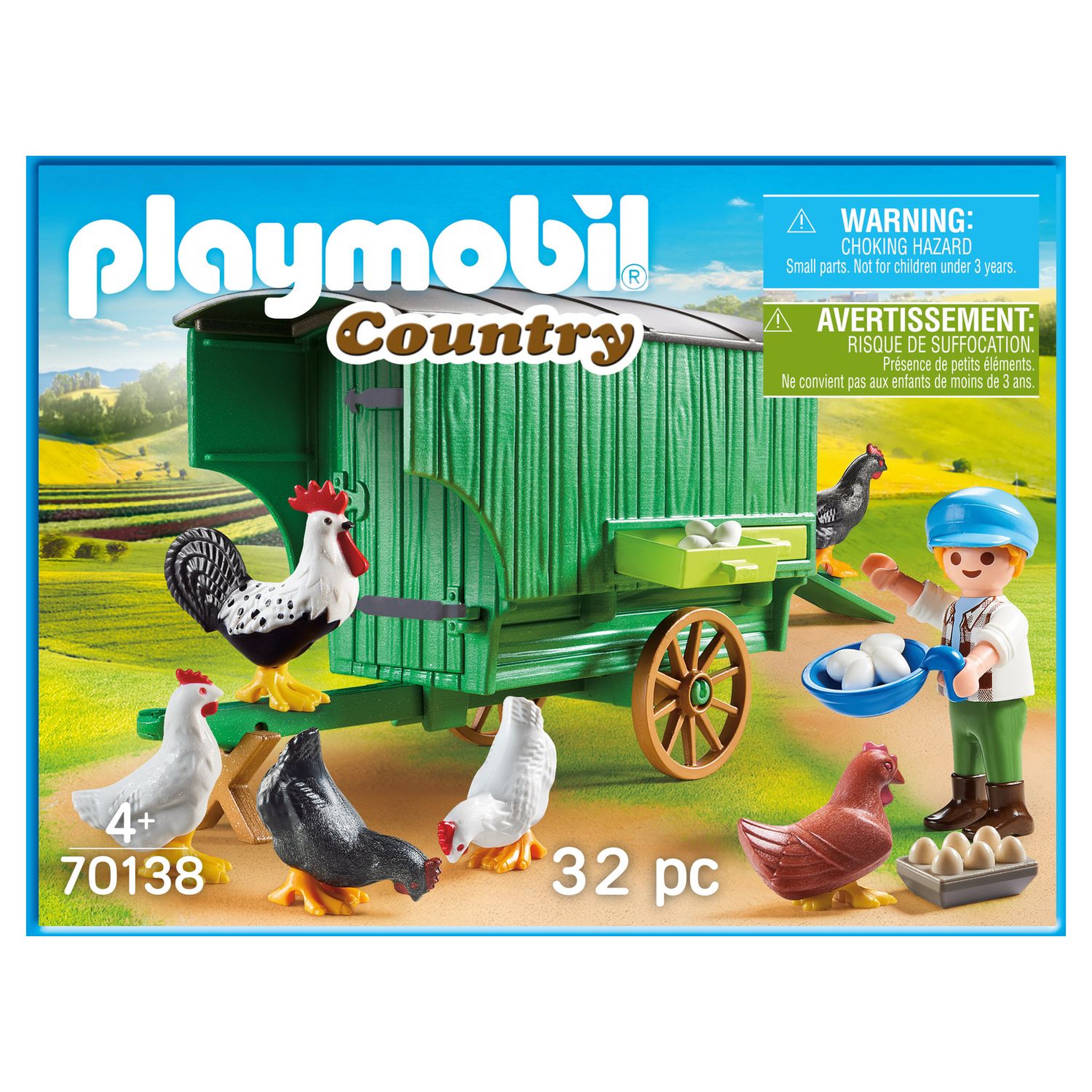 Voir la diapositive 2 : PLAYMOBIL 70138 - Country - Enfant et poulailler