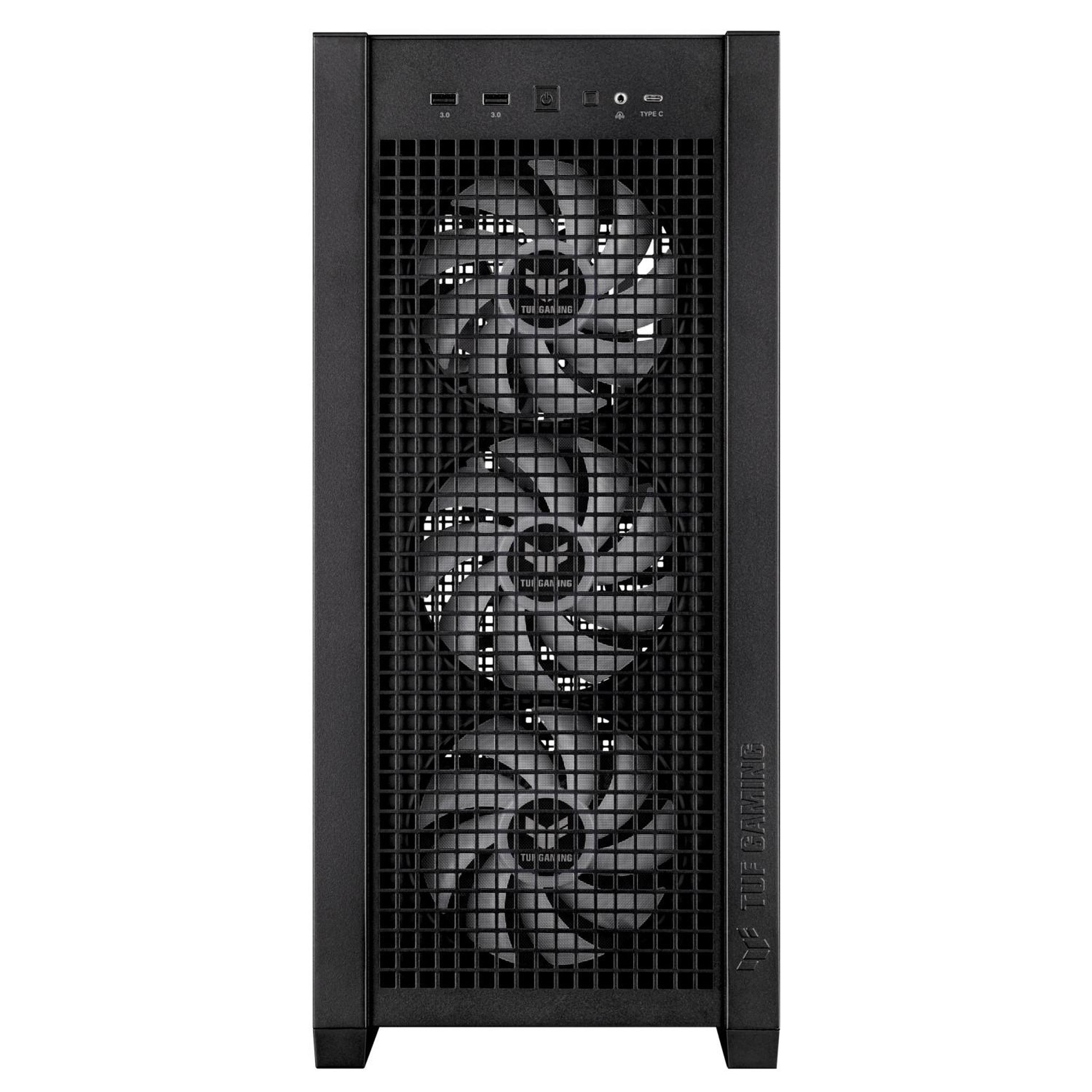 Voir la diapositive 3 : ASUS Boîtier PC ASUS TUF Gaming GT302 ARGB Midi Tower E-ATX avec panneau en verre trempé