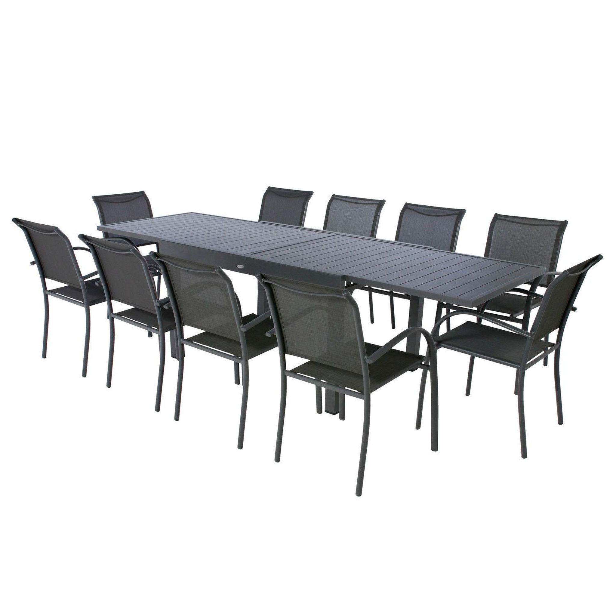 Voir la diapositive 4 : HESPERIDE Table de jardin extensible 10 Personnes Piazza