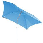 HESPERIDE Parasol de plage carré Hélenie - L. 171 x l. 171 cm. Coloris disponibles : Bleu