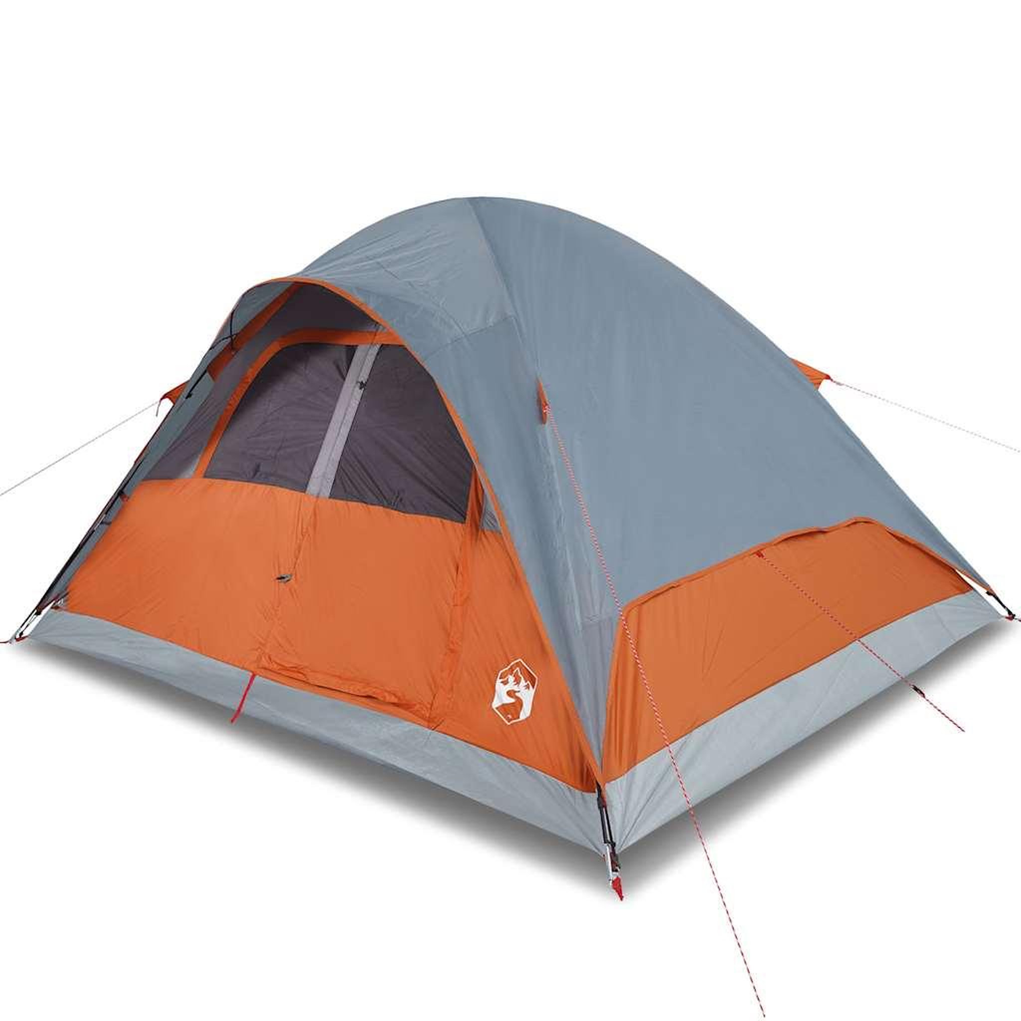 Voir la diapositive 2 : VIDAXL Tente familiale a dome 6 personnes orange impermeable