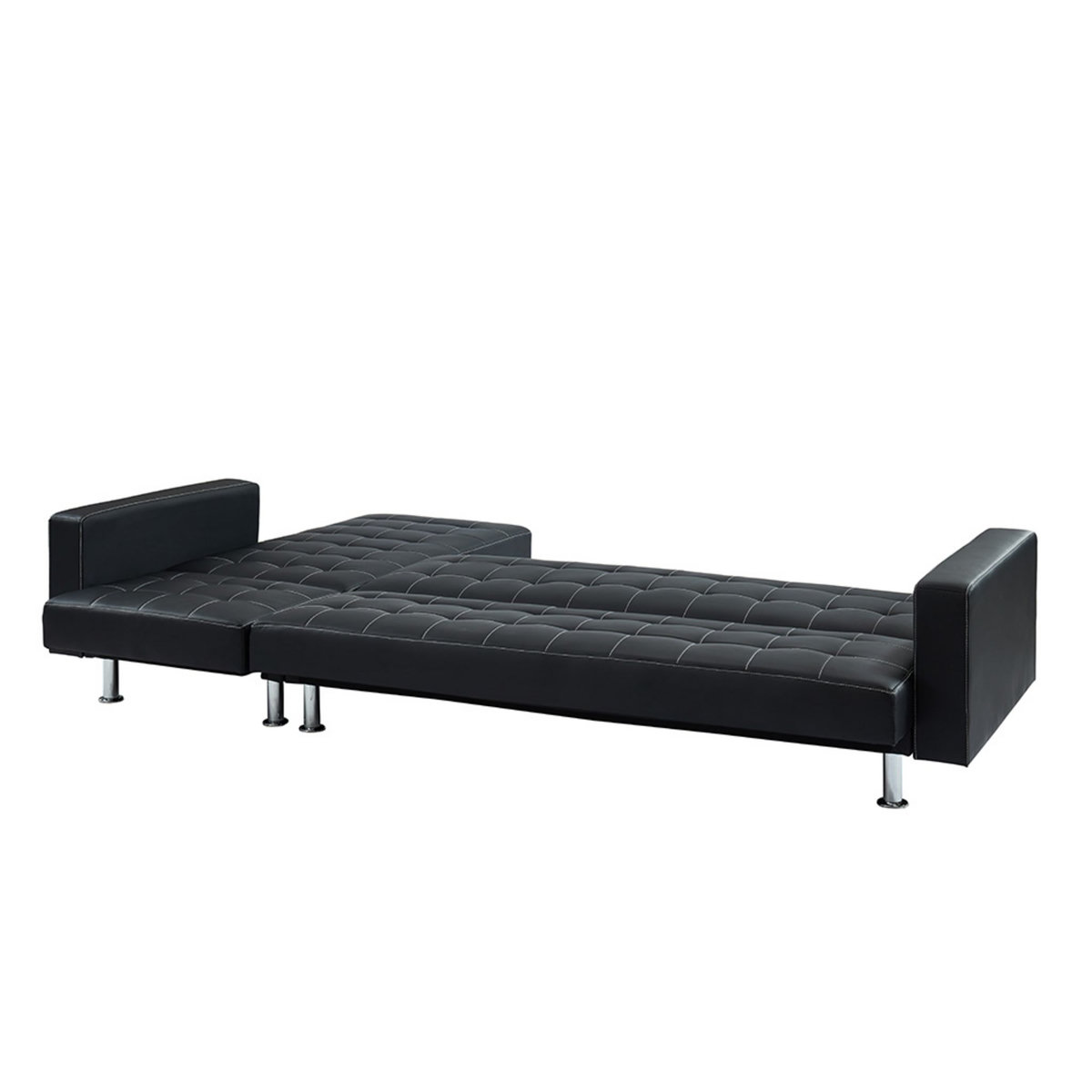 Canapé d'angle convertible réversible 4 places simili LUXOR XXL