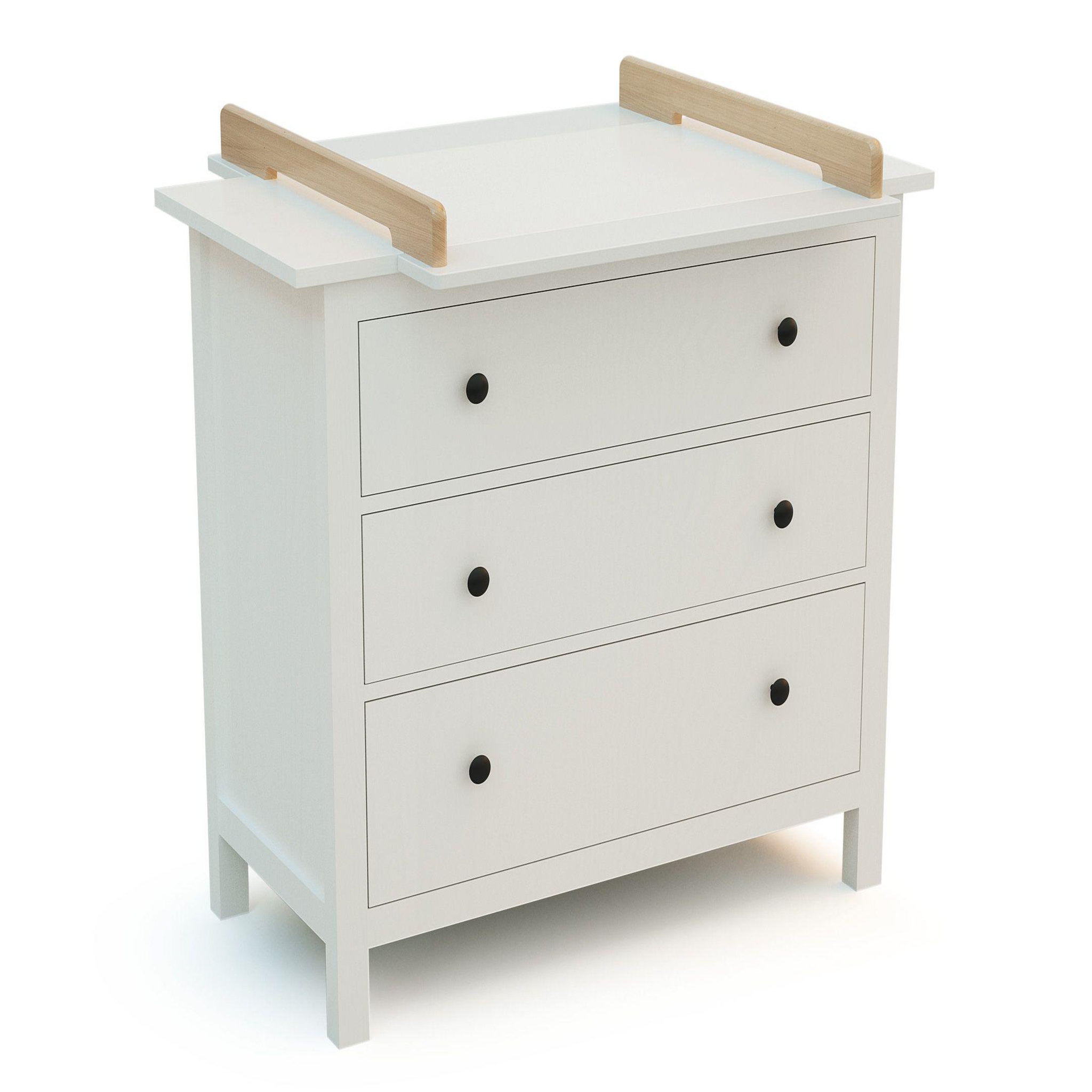 Voir la diapositive 2 : JURABABY Plan à langer universel 70 cm kira pour commode bébé