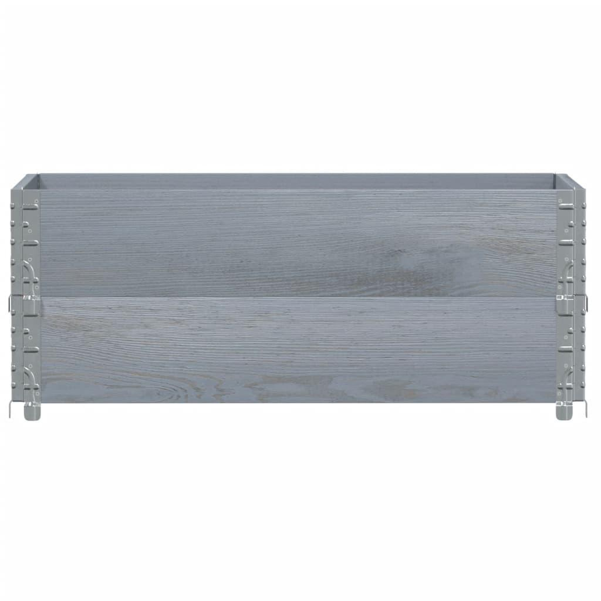Voir la diapositive 3 : VIDAXL Jardiniere gris 100x50 cm bois massif de pin
