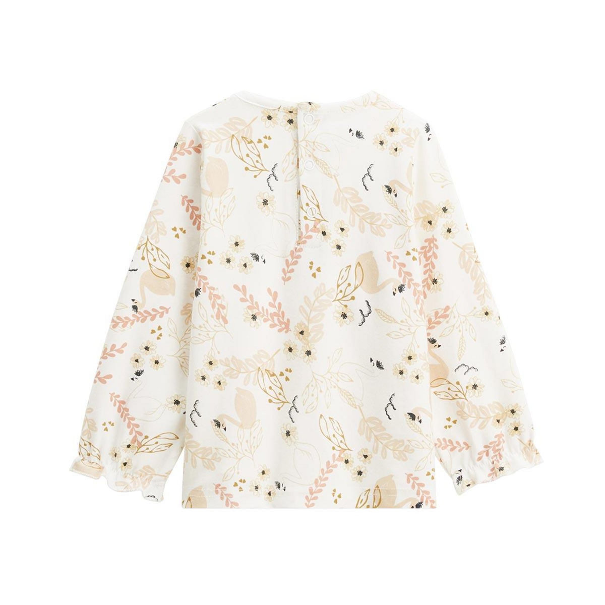 Petit Béguin Ensemble enfant robe en velours côtelé et t-shirt Swan