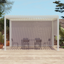 Voir la diapositive 2 : SWEEEK Pergola Bioclimatique gris anthracite 4x3m, aluminium à lames orientables + store 3m + store 4m