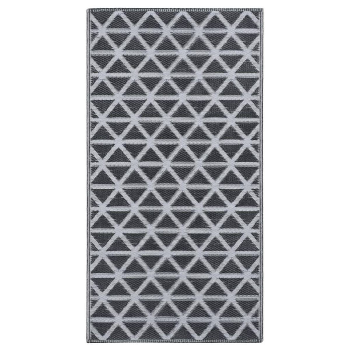 VIDAXL Tapis d'exterieur ARAKIL Noir 160x230 cm PP