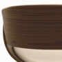 Voir la diapositive 3 : Rendez vous déco Chaise en cuir synthétique beige et bois plaqué noyer - Polo