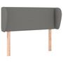Voir la diapositive 2 : VIDAXL Tete de lit avec oreilles Gris fonce 93x23x78/88 cm Tissu