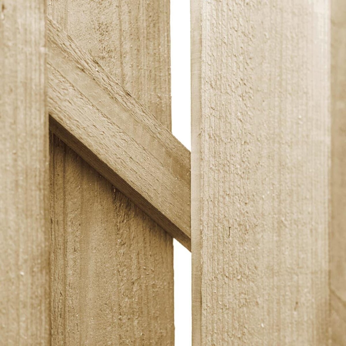 VIDAXL Portail de jardin Bois de pin impregne 100x100 cm