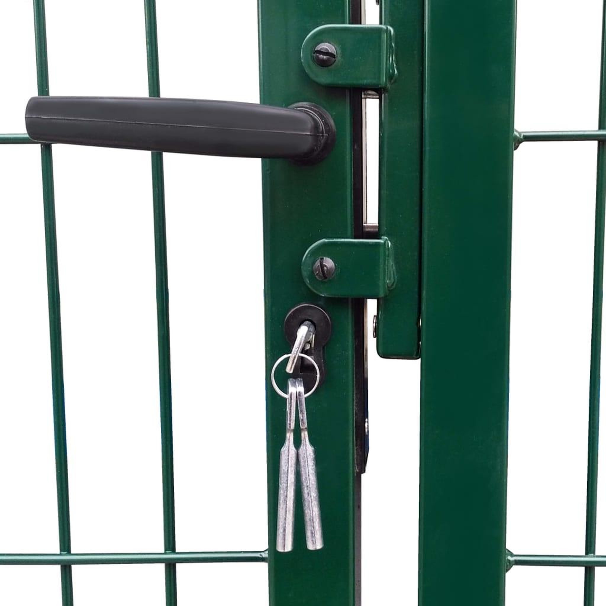 Voir la diapositive 3 : VIDAXL Portail de cloture de jardin avec poteaux 350x140 cm Acier Vert