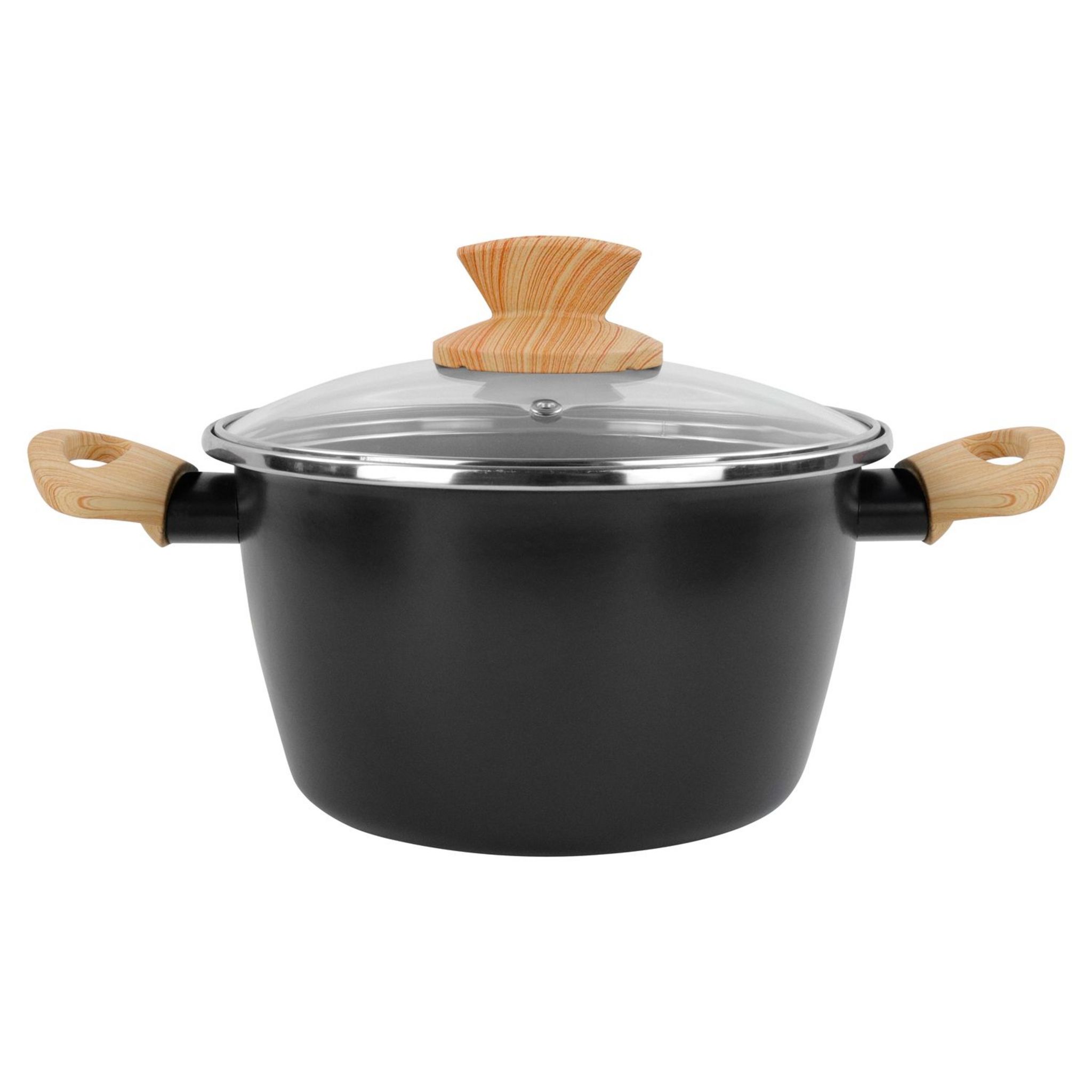 Marmite Gallina 24 Cm MENASTYL - Acier Émaillé Avec Couvercle Métal - Compatible Induction