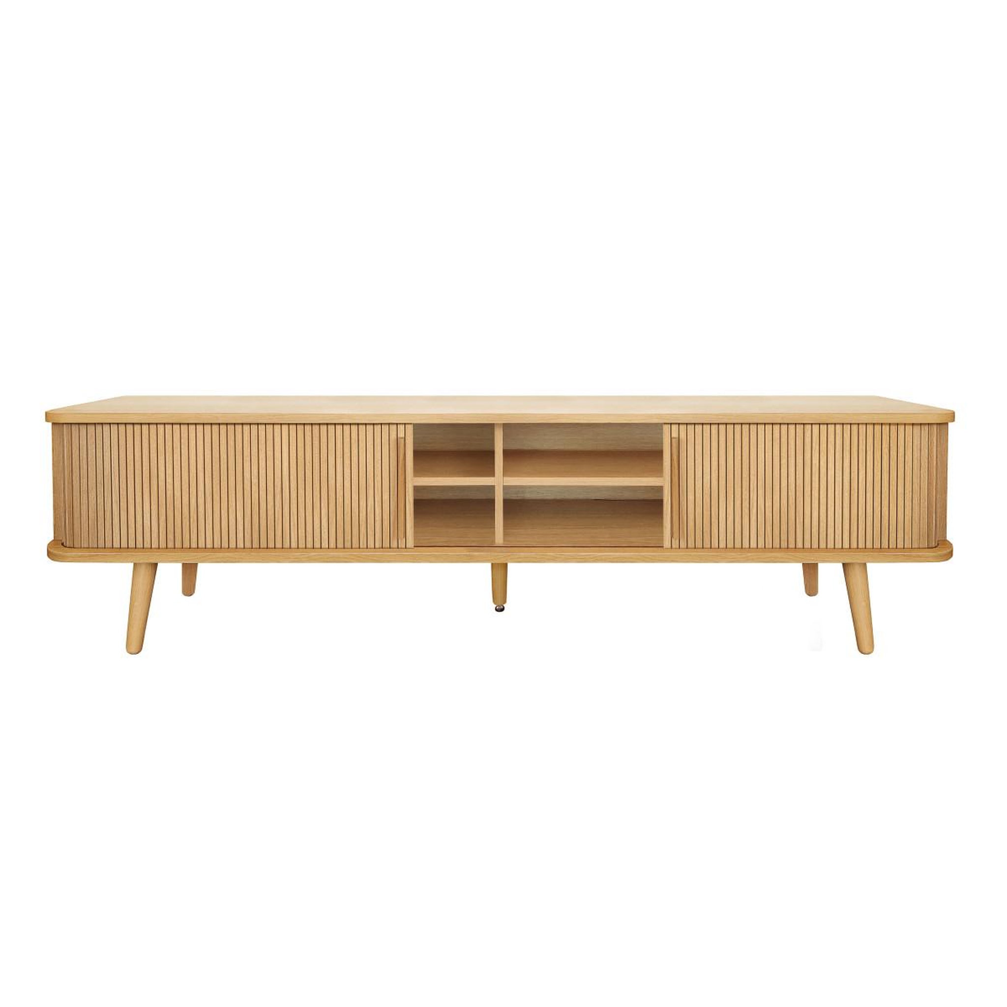 Voir la diapositive 2 : Paris Prix Meuble tv 2 portes coulissantes  rove  178cm chêne