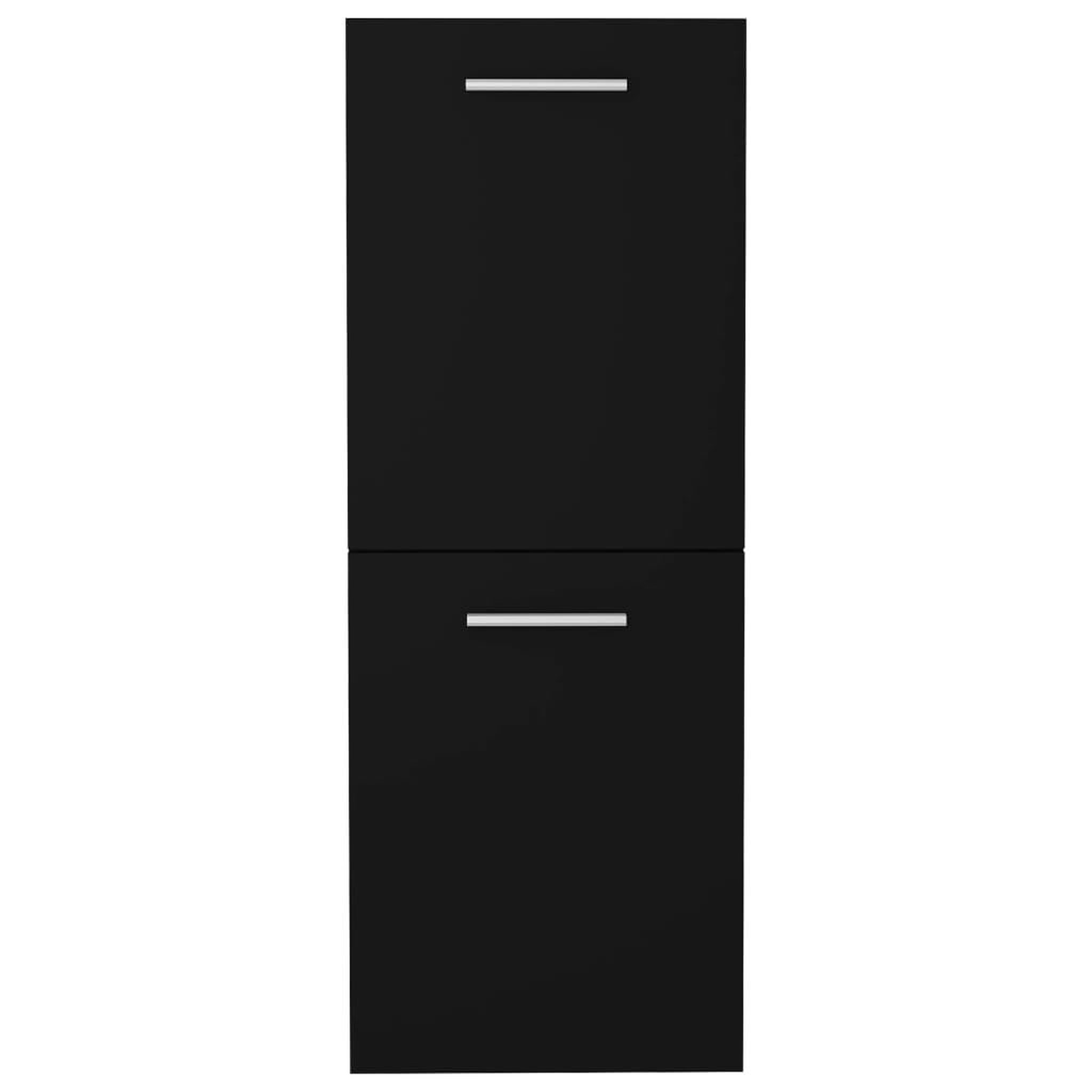 Voir la diapositive 3 : VIDAXL Armoire de salle de bain Noir 30x30x80 cm Bois d'ingenierie