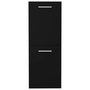 Voir la diapositive 3 : VIDAXL Armoire de salle de bain Noir 30x30x80 cm Bois d'ingenierie