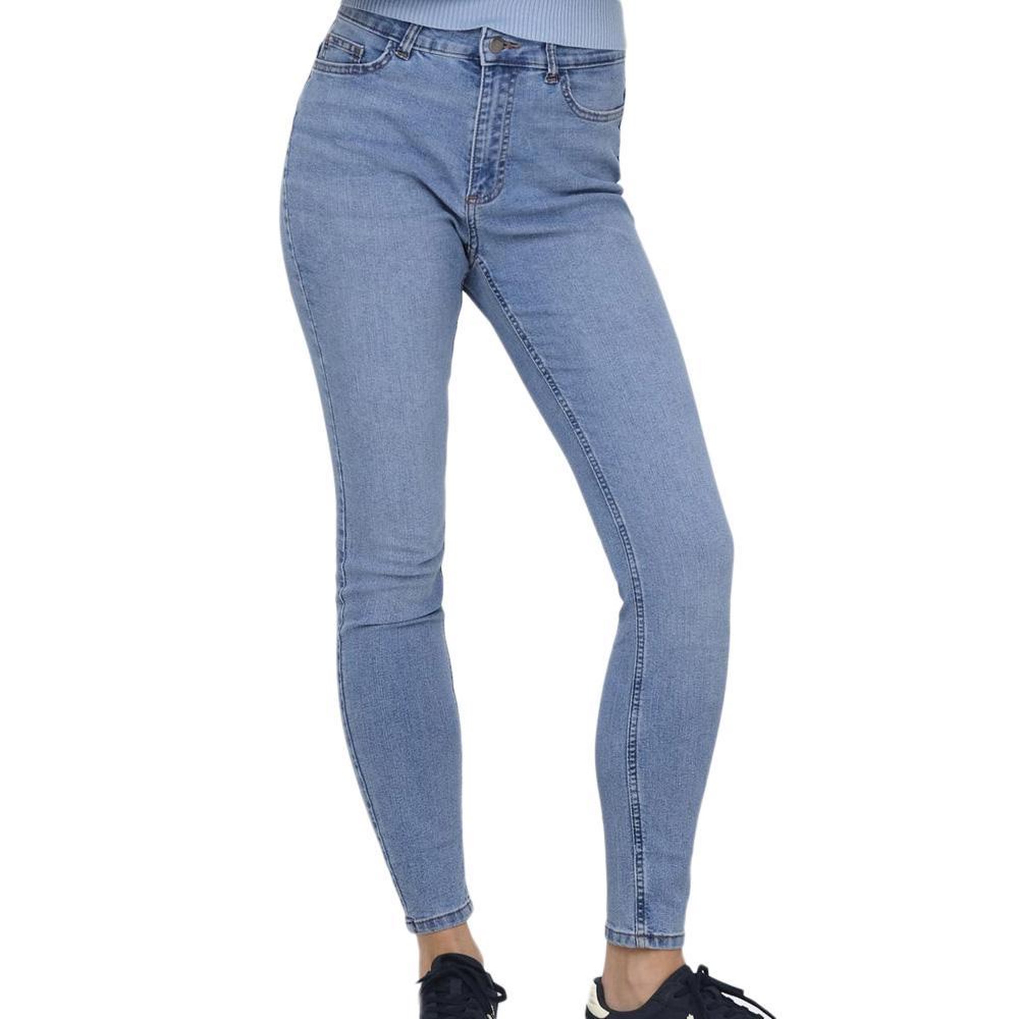 JACQUELINE DE YONG Jean Slim Bleu Femme JDY Moon. Coloris disponibles : Bleu