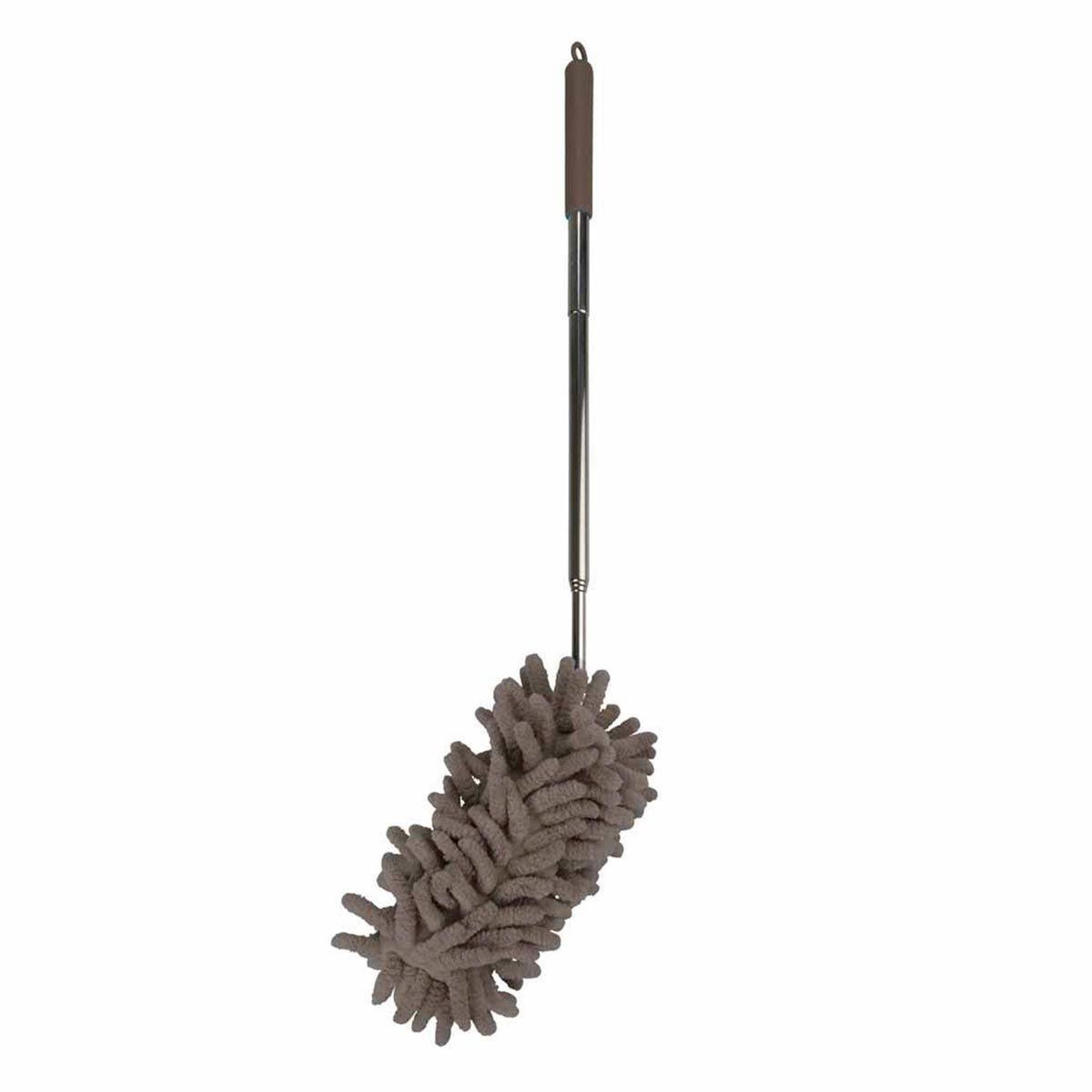 HOMEA Plumeau microfibre  télescopique  75cm taupe