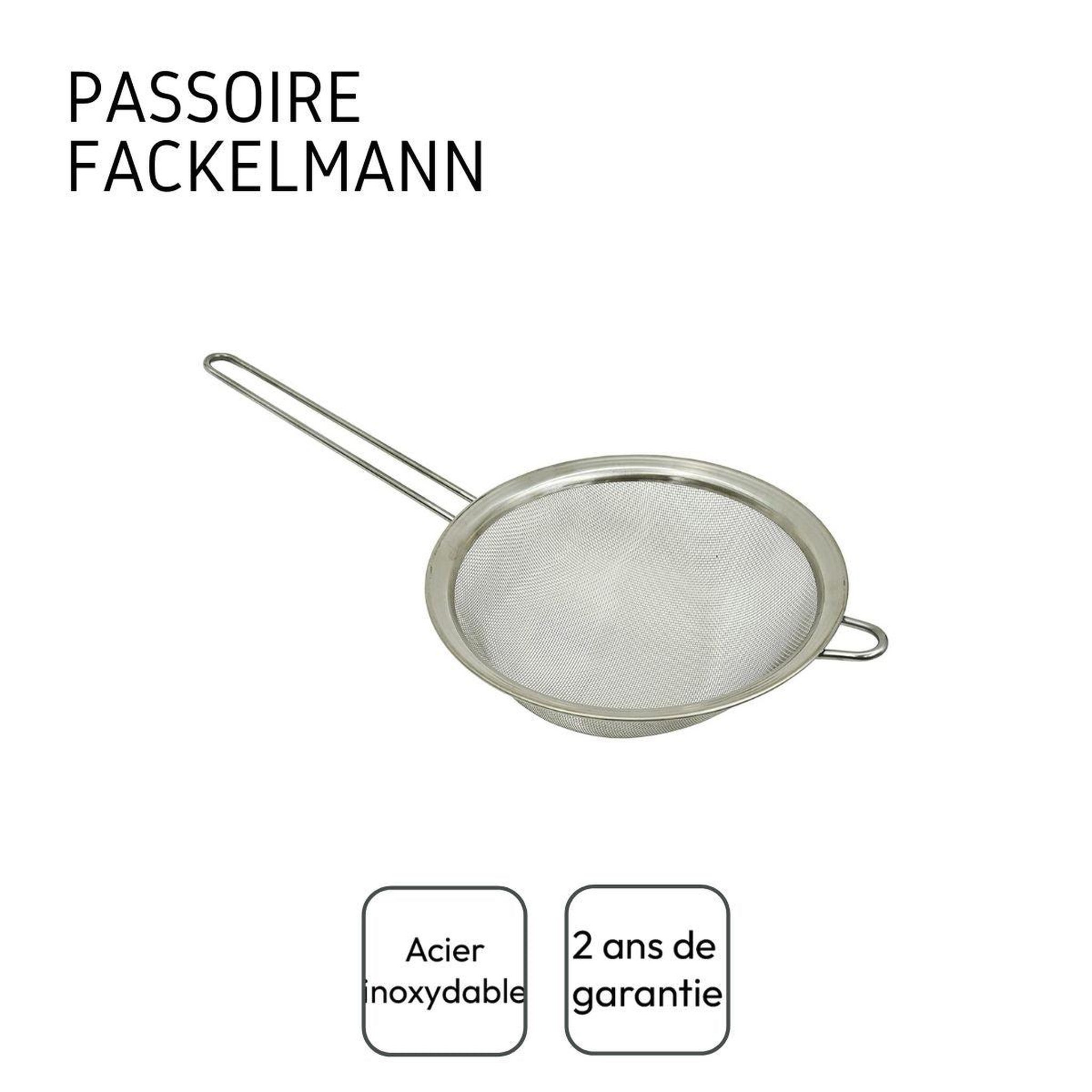 Voir la diapositive 4 : Fackelmann Ensemble de 2 passoires tamis 19 cm fackelmann